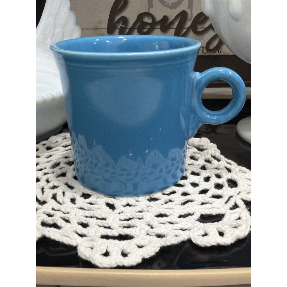 FIESTA WARE Ring Circle Handle MUG Peacock Blue